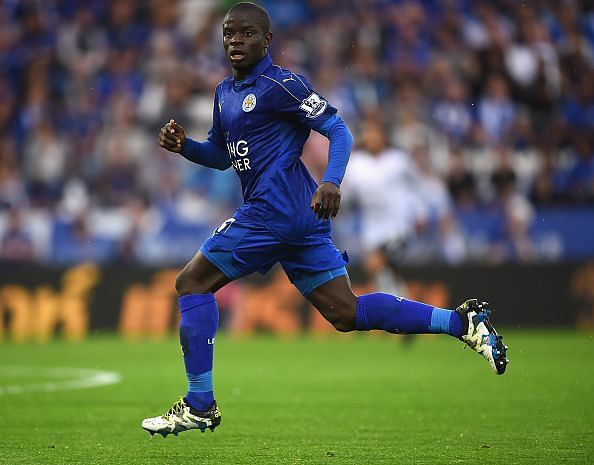 N'Golo Kante bossed Leicester's midfield in their title-winning campaign
